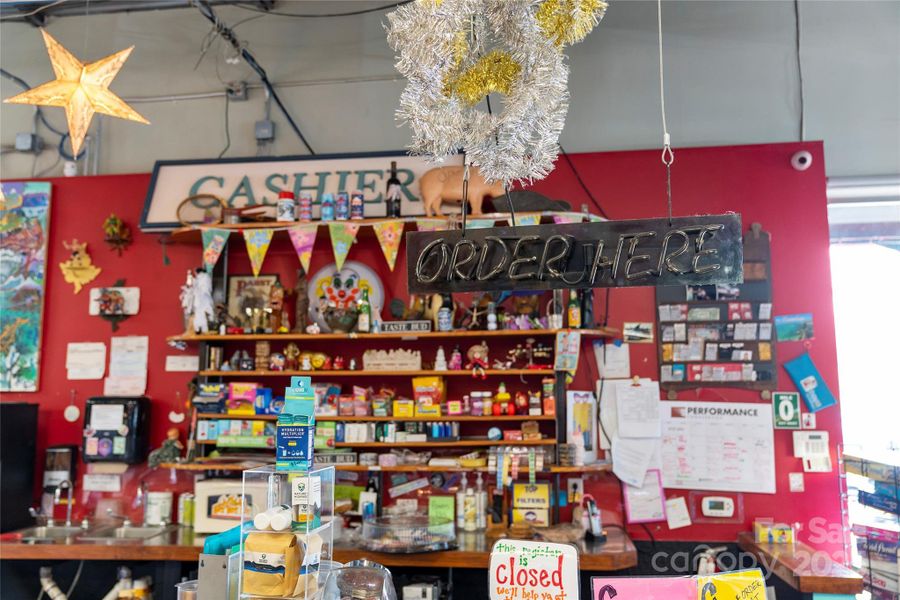 Local restaurant flare.