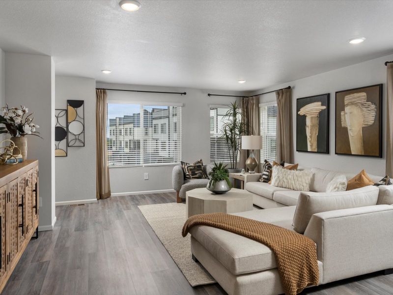 Furnished interior view inside a new home in Three Hills, Morrison (Image 5).