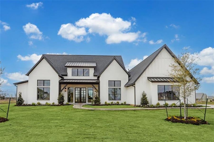 Front exterior of a new home in , Acworth, GA, highlighting curb appeal (Image 2).
