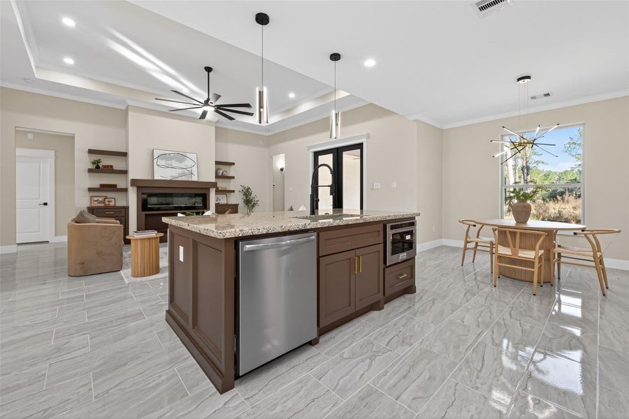 Furnished interior view inside a new home in , Dayton (Image 32).