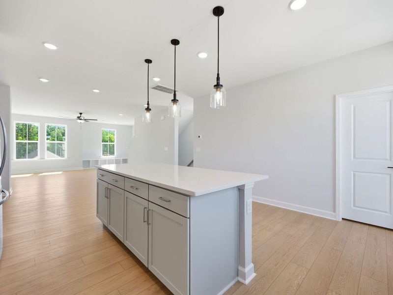 Furnished interior view inside a new home in Forestville Yard Townhomes, Knightdale (Image 9). Furnished interior view inside a new home in Forestville Yard Townhomes, Knightdale (Image 9).