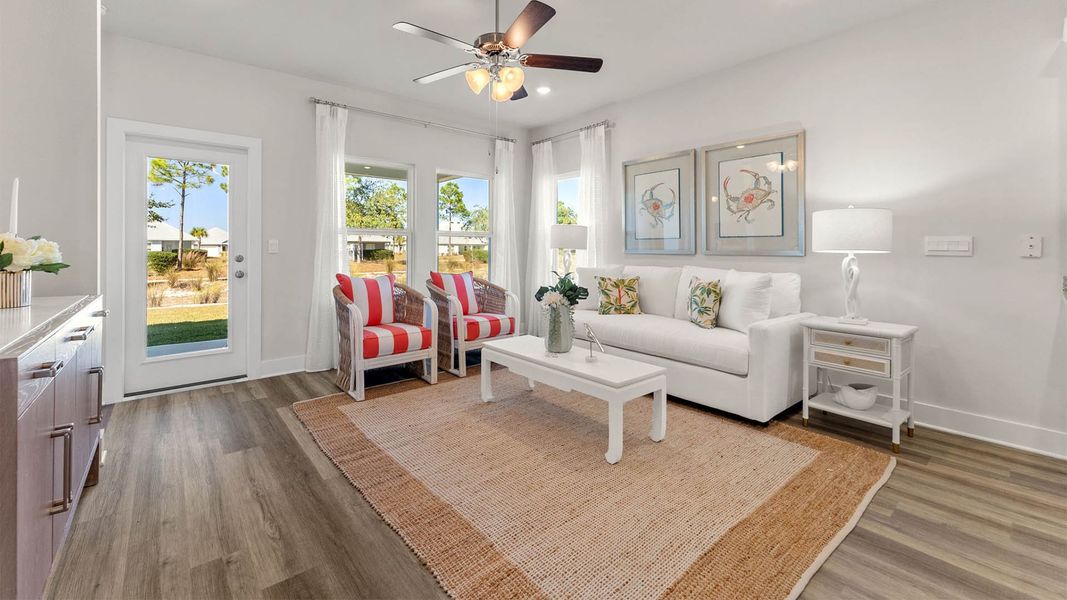 Representative furnished interior of a home built from the The Alabaster by D.R. Horton in WindMark Beach, Port Saint Joe (Image 14).