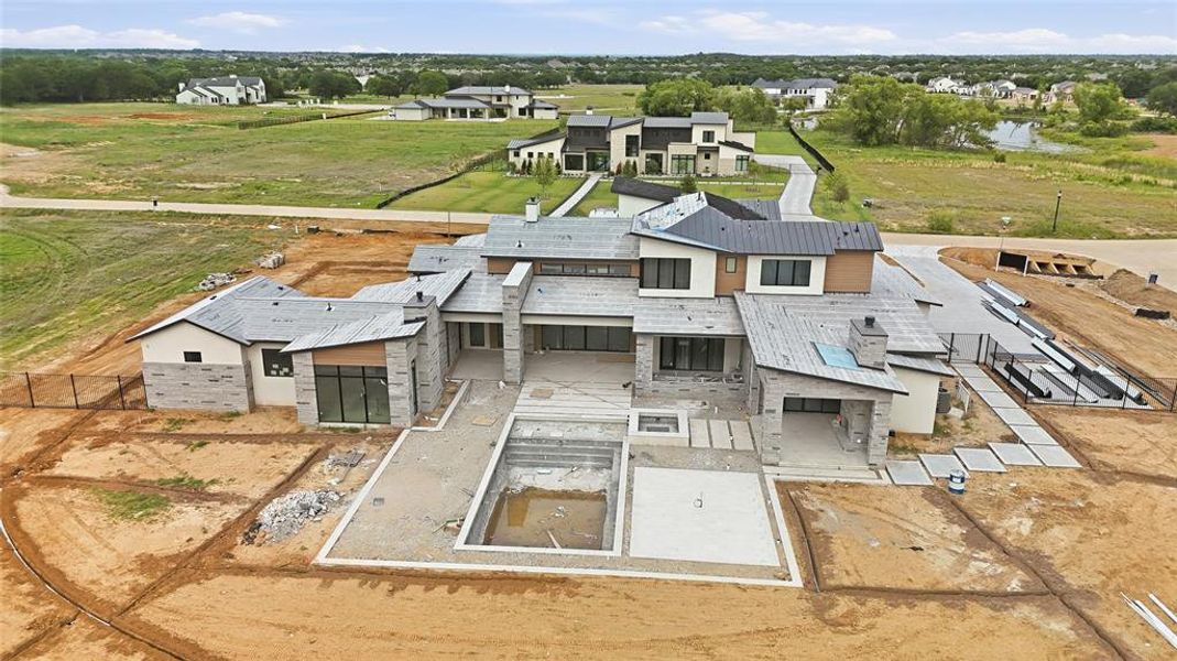 In-progress construction of a new home in , Argyle, TX (Image 10).