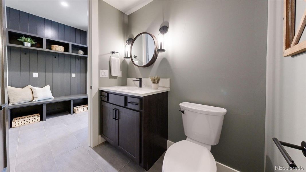 Powder Room + Mud Room