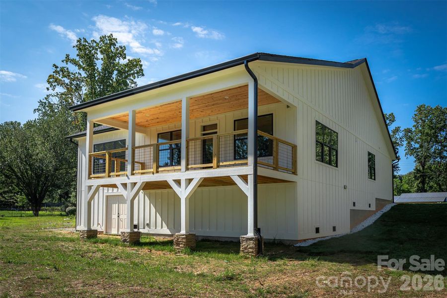 Exterior details and patio area of a home in , Hendersonville (Image 3).