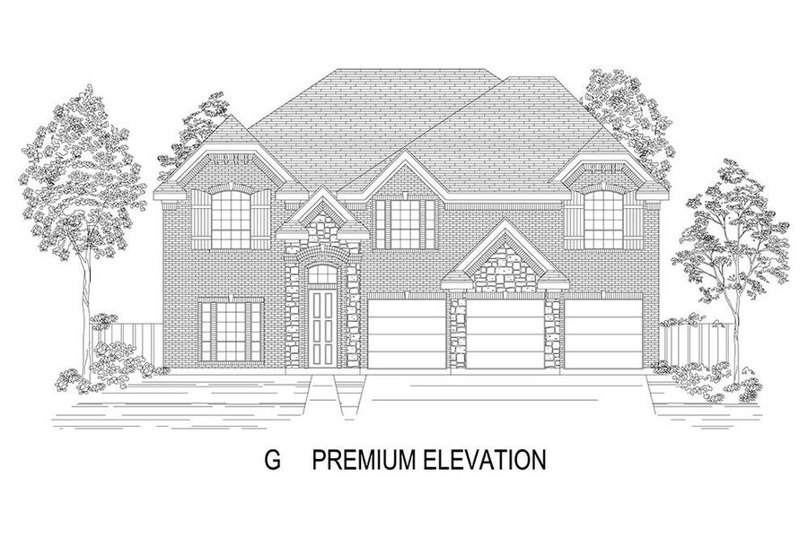 Representative rendering of the exterior for the Boston 2F (w/Media) by First Texas Homes (Image 15).