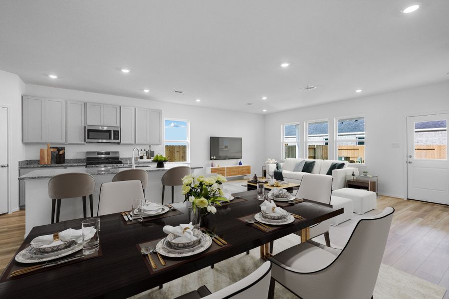 Furnished interior view inside a new home in Brookewater 45s, Rosenberg (Image 12).