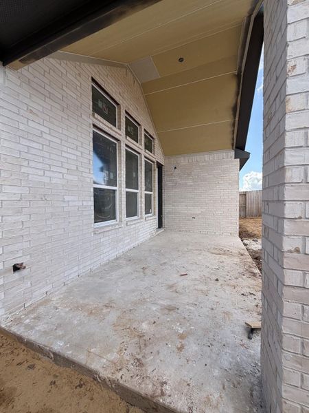 Exterior details and patio area of a home in Sienna, Missouri City (Image 3). Exterior details and patio area of a home in Sienna, Missouri City (Image 3).