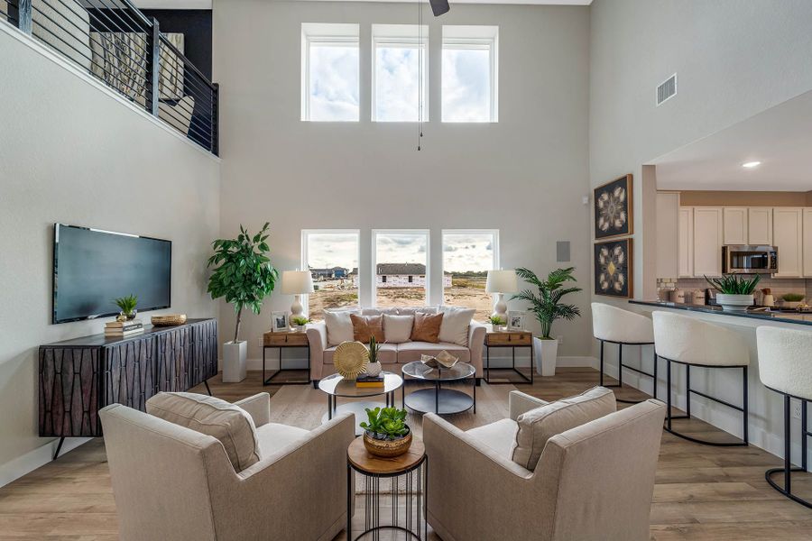 Representative furnished interior of a home built from the Rio Grande by CastleRock Communities in Lone Oak, San Antonio (Image 7).