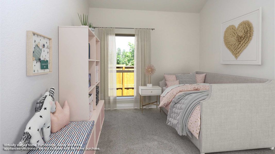 Representative furnished interior of a home built from the 2737M by Perry Homes in Lakes of Cane Island, Katy (Image 8).