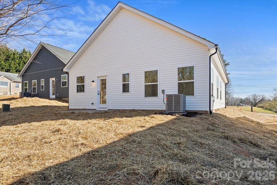 Exterior details and patio area of a home in , Hickory (Image 3).
