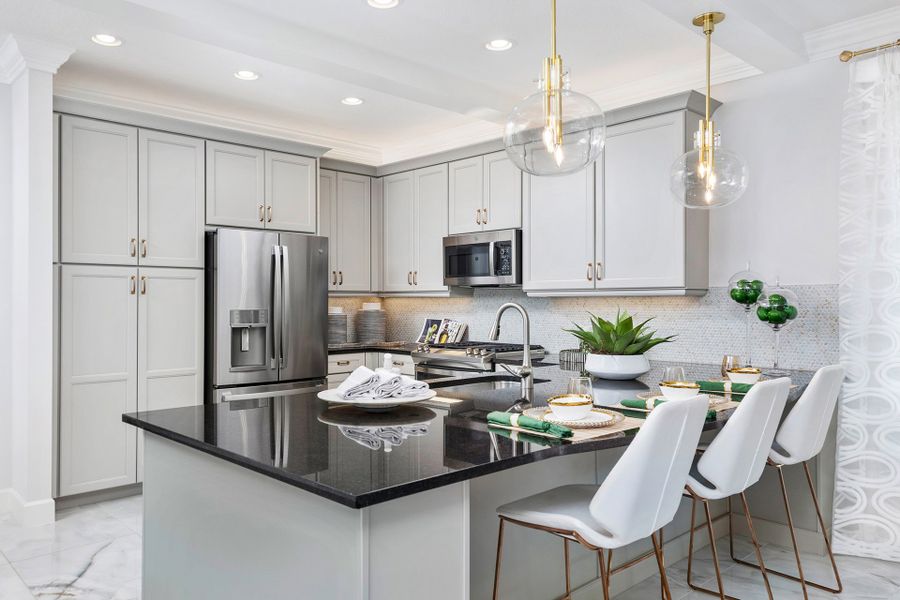 Representative furnished interior of a home built from the Tribeca by GL Homes in Valencia Parc at Riverland, Port St. Lucie (Image 7).