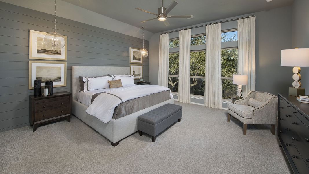 Furnished interior view inside a new home in Briggs Ranch, San Antonio (Image 43).
