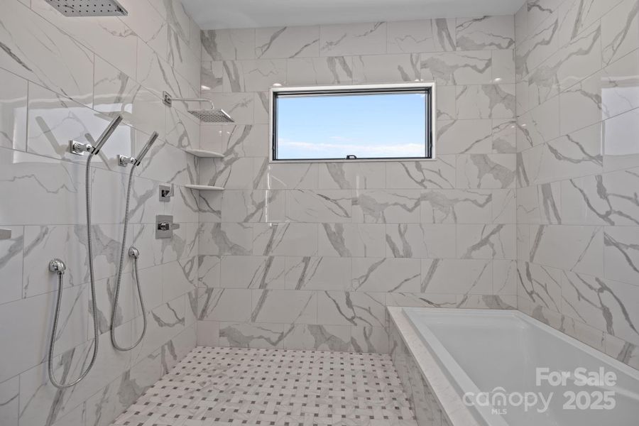 Roman Shower with soaking tub. Roman Shower with soaking tub.