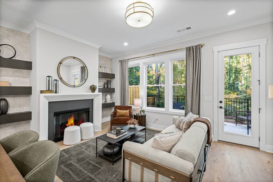 Representative furnished interior of a home built from the The Kennedy by JW Collection in Devin's Shire, Kennesaw (Image 7).