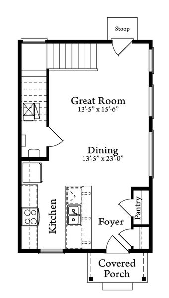 2D floor plan layout for the Leadville by Baessler Homes in Liberty Draw, Evans, CO (Image 3). 2D floor plan layout for the Leadville by Baessler Homes in Liberty Draw, Evans, CO (Image 3).