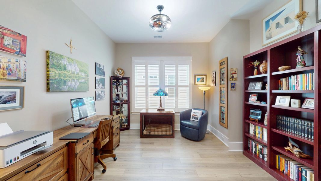 Furnished interior view inside a new home in Summerwind Crossing at Lakes of Cane Bay, Summerville (Image 14).