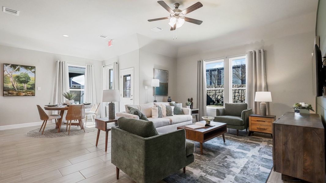 Furnished interior view inside a new home in Treeline, Justin (Image 15).