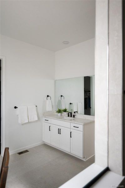 Furnished interior view inside a new home in Trailstone Destination Collection, Arvada (Image 6).