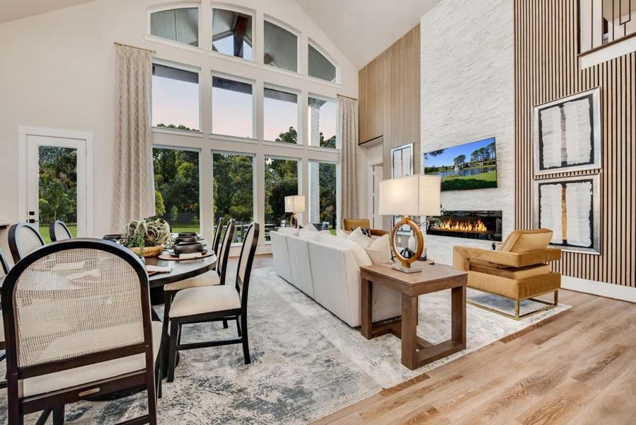 Representative furnished interior of a home built from the Grand Monterra II by Grand Homes in Grand Oaks, Celina (Image 6).