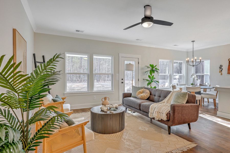Furnished interior view inside a new home in , Summerville (Image 11).