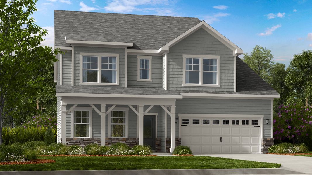 Representative exterior photo of a completed home built from the Wayland by Taylor Morrison in Hickory Grove, Sanford, NC (Image 22).