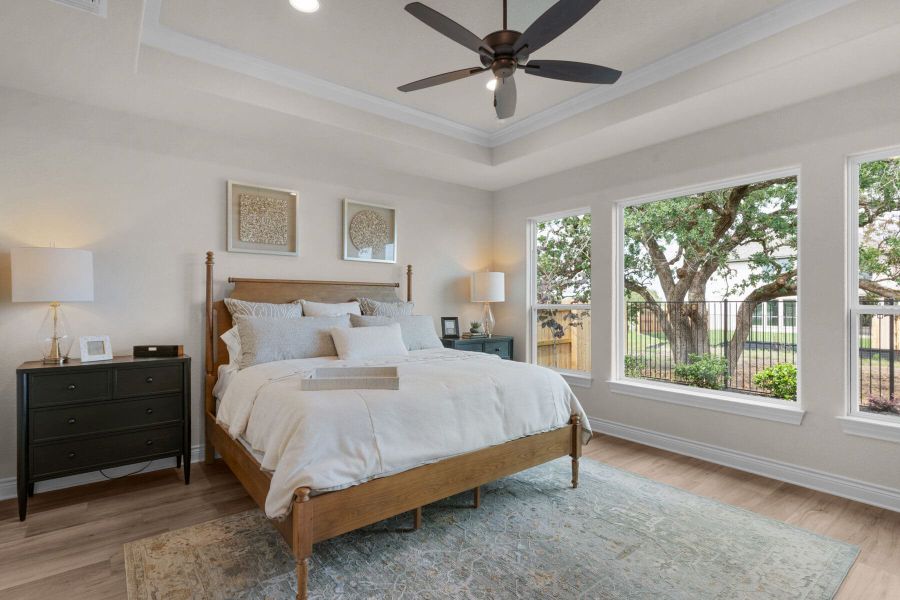 Furnished interior view inside a new home in The Colony- Pine Cove, Bastrop (Image 17).