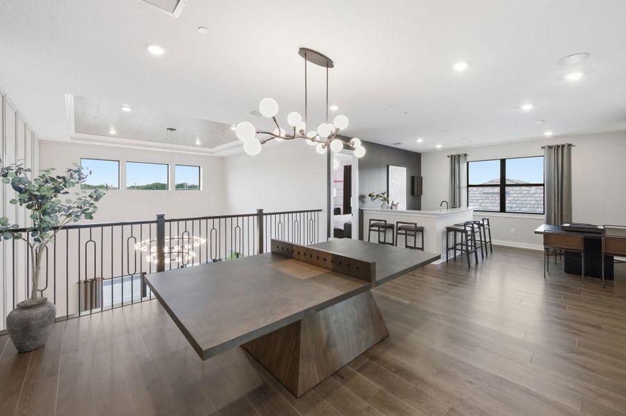 Representative furnished interior of a home built from the Livingston II by Pulte Homes in Marigold, Davie (Image 41).