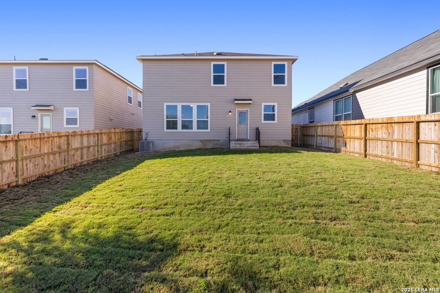 Exterior details and patio area of a home in Knox Ridge, Converse (Image 4).