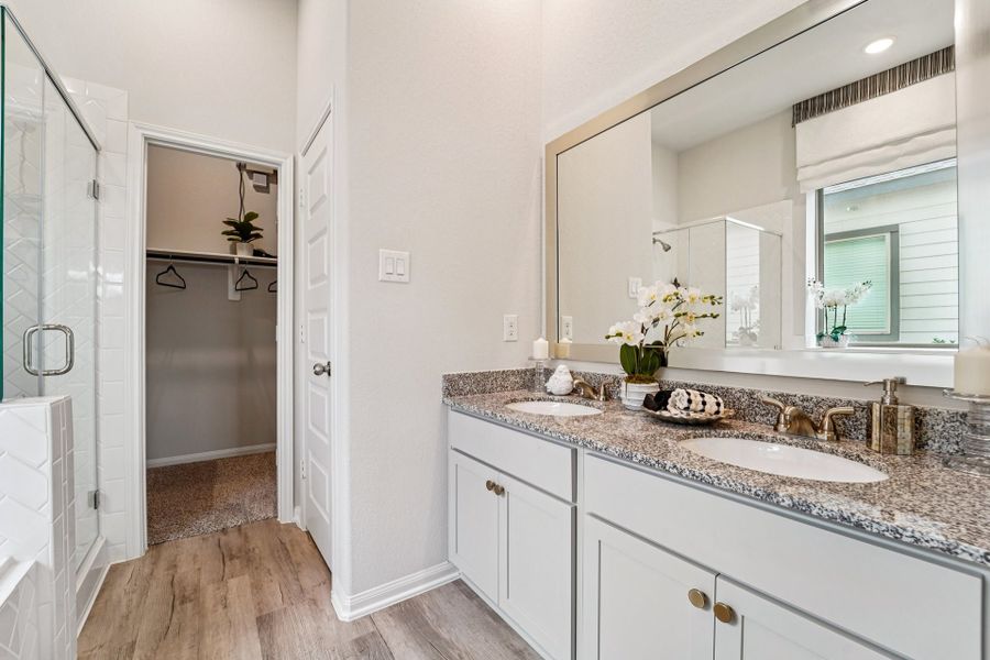 Tejas Village Model Home - Mansfield - Primary Bathroom Tejas Village Model Home - Mansfield - Primary Bathroom