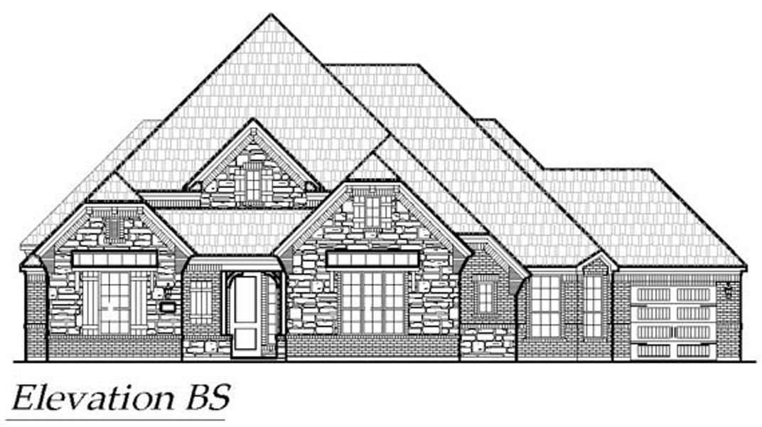 Exterior rendering of this home design in The Vines, Haslet, TX (Image 10). Exterior rendering of this home design in The Vines, Haslet, TX (Image 10).