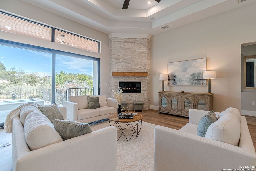 Furnished interior view inside a new home in , New Braunfels (Image 15). Furnished interior view inside a new home in , New Braunfels (Image 15).