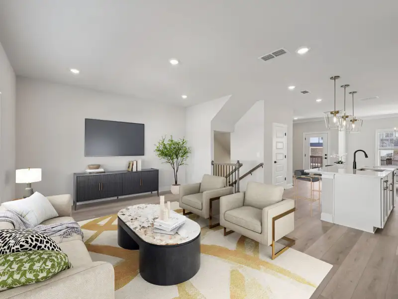 Furnished interior view inside a new home in Hemingway - Highland Series, Cumming (Image 3).