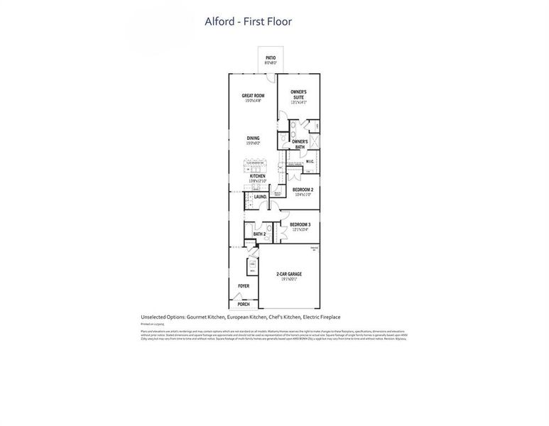 Alford - Floor Plan Alford - Floor Plan