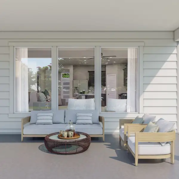 Exterior details and patio area of a home in Mason Woods, Cypress (Image 3). Exterior details and patio area of a home in Mason Woods, Cypress (Image 3).