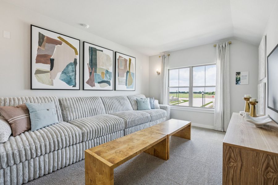 Media Room in the Winters home plan by Trophy Signature Homes – REPRESENTATIVE PHOTO Media Room in the Winters home plan by Trophy Signature Homes – REPRESENTATIVE PHOTO