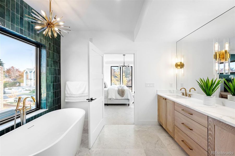 Furnished interior view inside a new home in , Denver (Image 33).