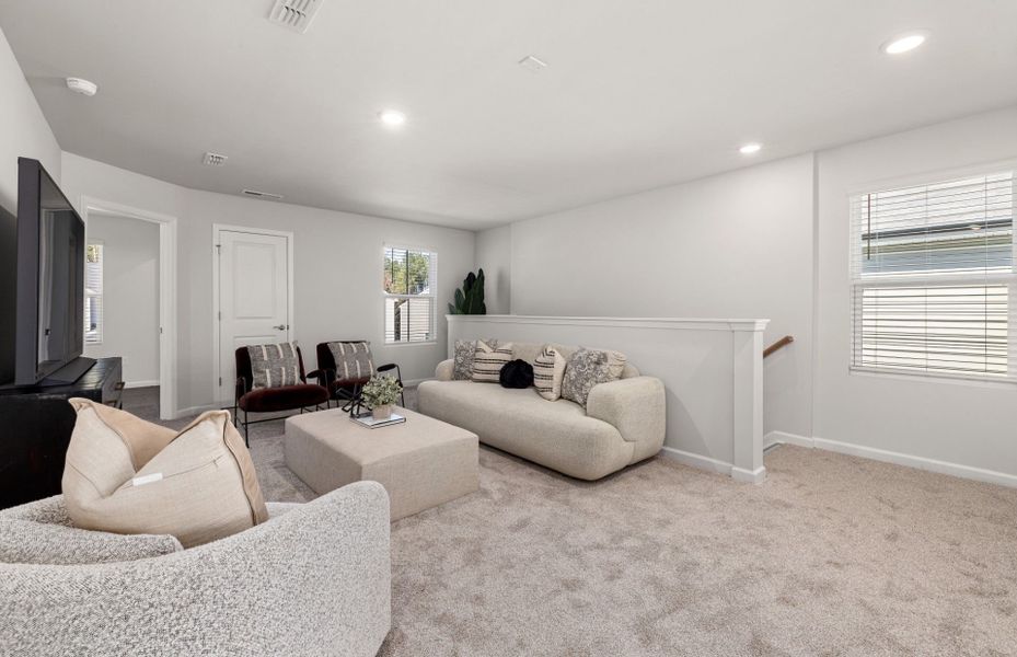 Furnished interior view inside a new home in Carpenter Falls, Durham (Image 11).