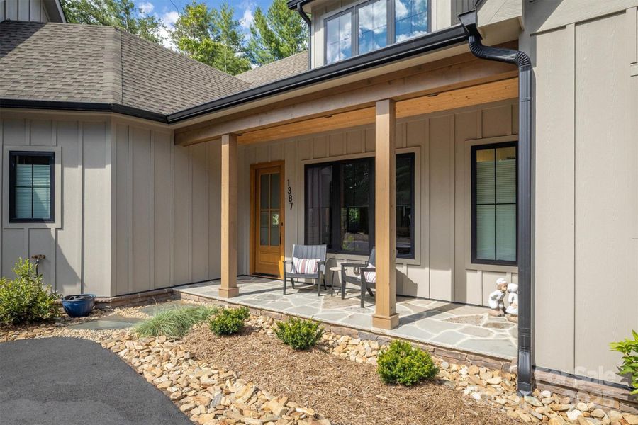 Front exterior of a new home in , Morganton, NC, highlighting curb appeal (Image 20).