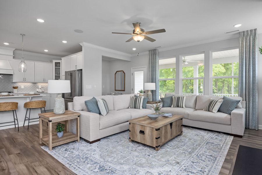 Representative furnished interior of a home built from the The Magnolia A by Davidson Homes LLC in Wendell Ridge, Wendell (Image 14).