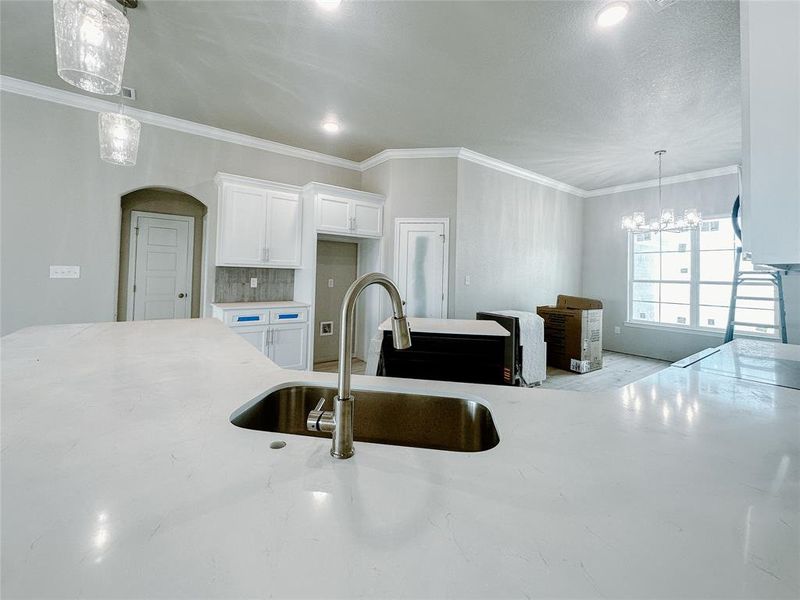 Close-up of interior finishes inside a home in , Hewitt (Image 12).