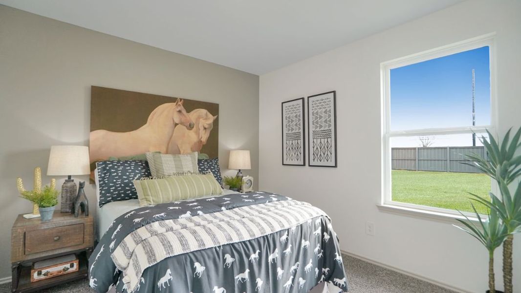 Representative furnished interior of a home built from the GAVEN by D.R. Horton in Westward Pointe, Sealy (Image 12).