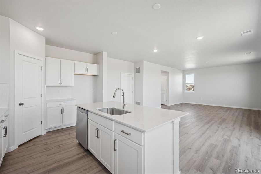 Furnished interior view inside a new home in The Aurora Highlands, Aurora (Image 10).