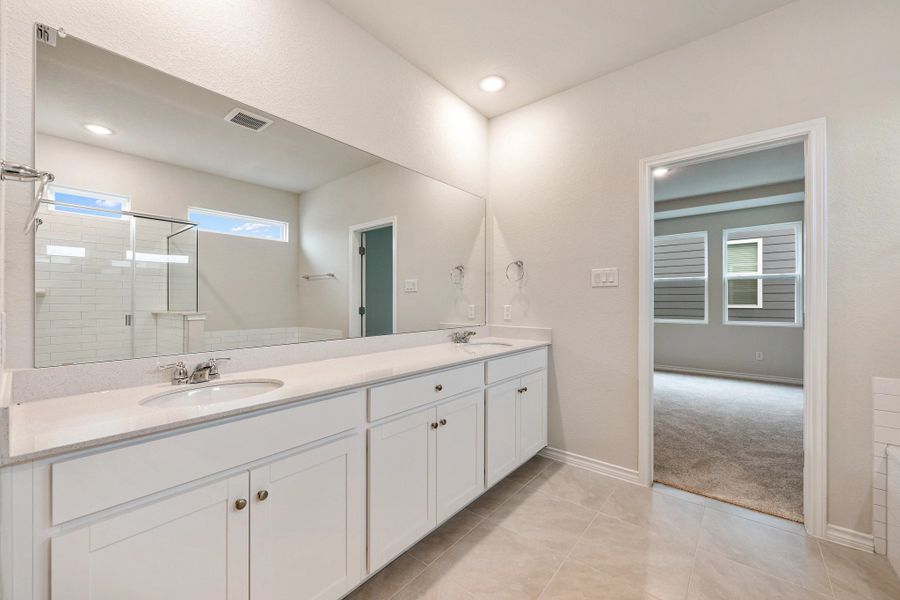 Furnished interior view inside a new home in The Cottages at Lariat, Liberty Hill (Image 18).