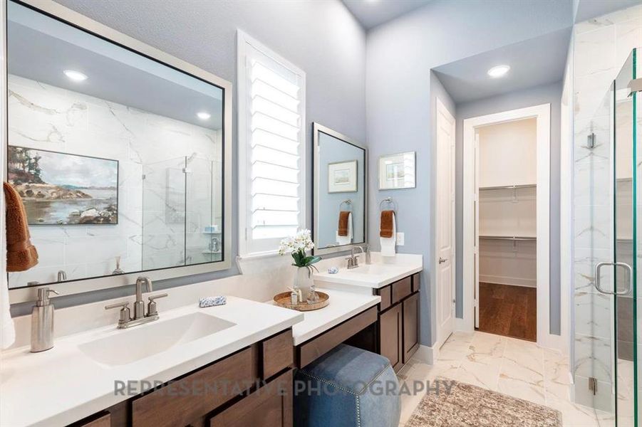 Furnished interior view inside a new home in Gateway Village - The Reserve: 50ft. lots, Denison (Image 27). Furnished interior view inside a new home in Gateway Village - The Reserve: 50ft. lots, Denison (Image 27).