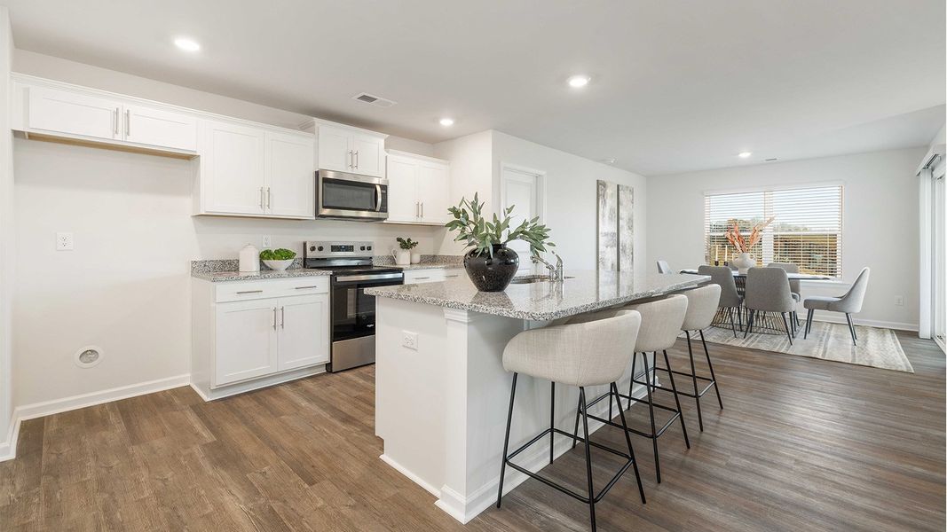 Representative furnished interior of a home built from the Aria by D.R. Horton in Shepherd's Farm, Mooresville (Image 5).