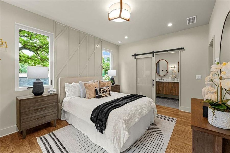 Furnished interior view inside a new home in , Atlanta (Image 30).