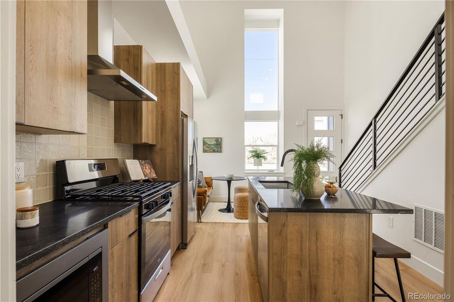 Furnished interior view inside a new home in , Denver (Image 10).