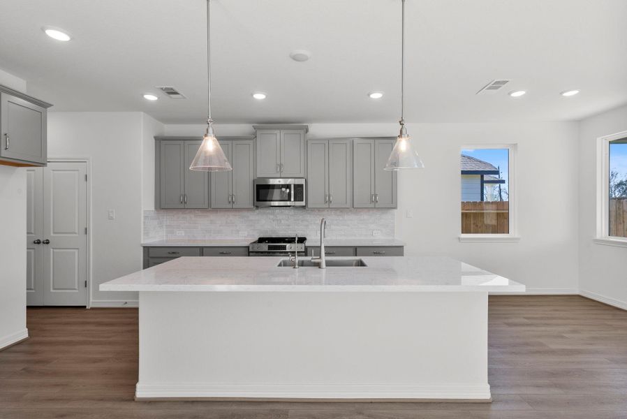 Furnished interior view inside a new home in Cedar Pointe 50ft, Crosby (Image 9).