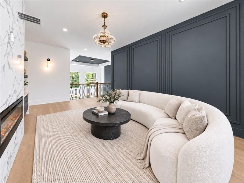 Furnished interior view inside a new home in , Buford (Image 62).